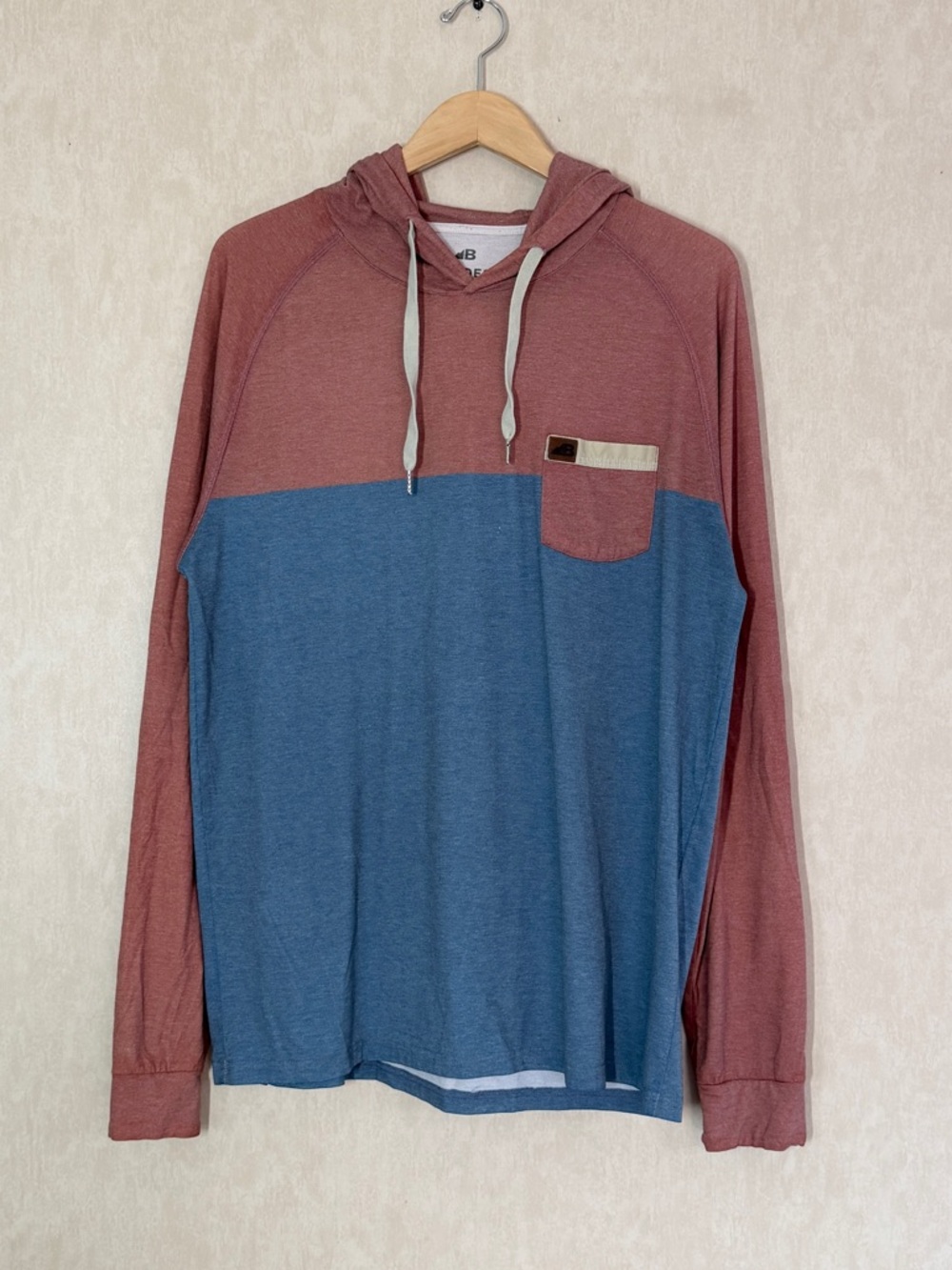 Belong Designs Men’s Ascent Sun Hoodie Pull Over Longsleeve in Colorblock L